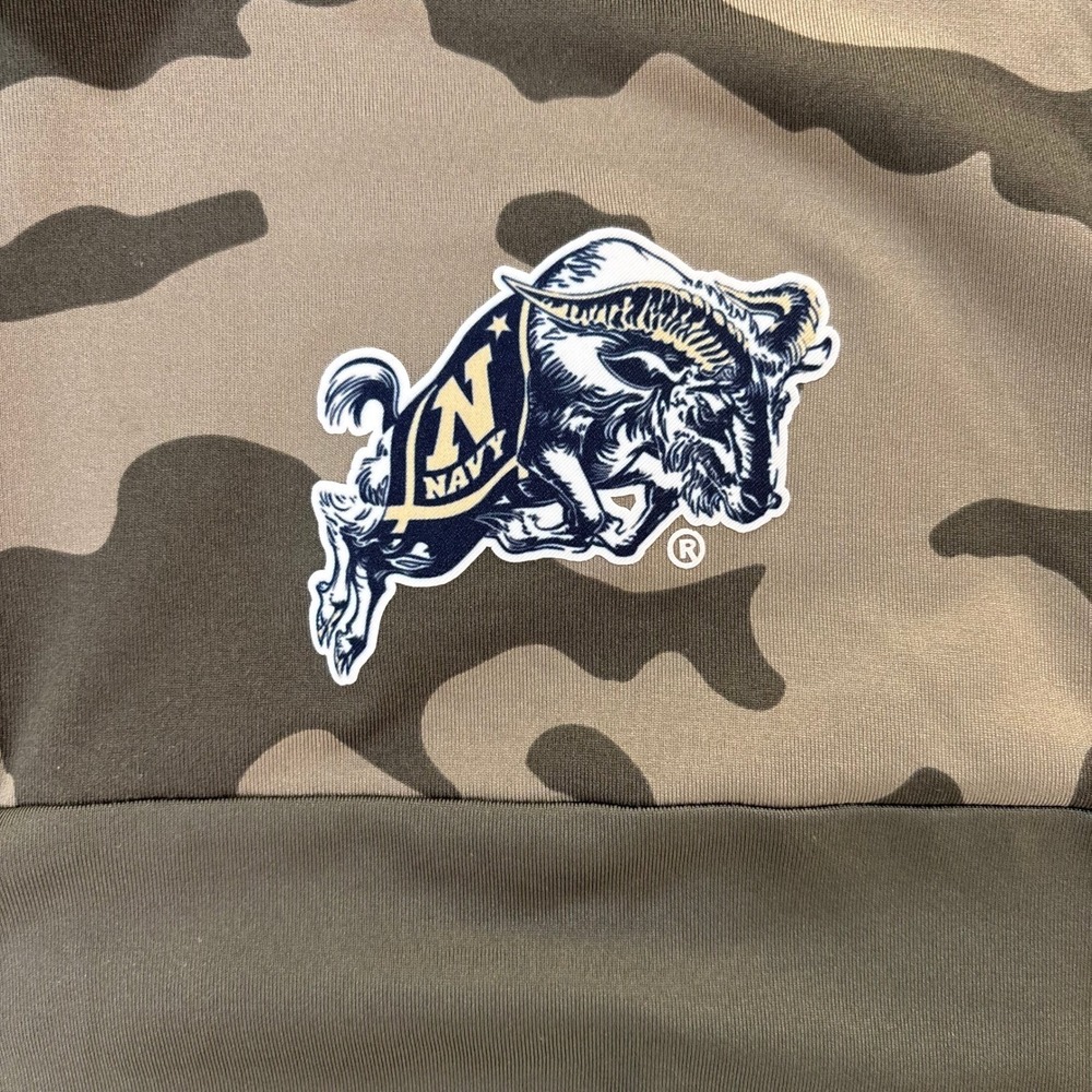 UNDER ARMOUR Navy Midshipmen Mens‎ Large Camo HeatGear Polo Shirt - Picture 5 of 10